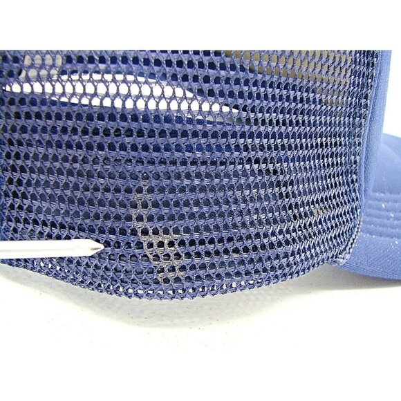 The Sportsman Vintage Snapback Trucker Hat Blue New Design Construction Logo - Picture 11 of 12